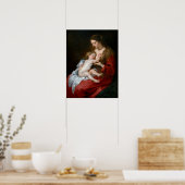 Poster Van Dyck - Vierge Et Enfant (Cuisine)