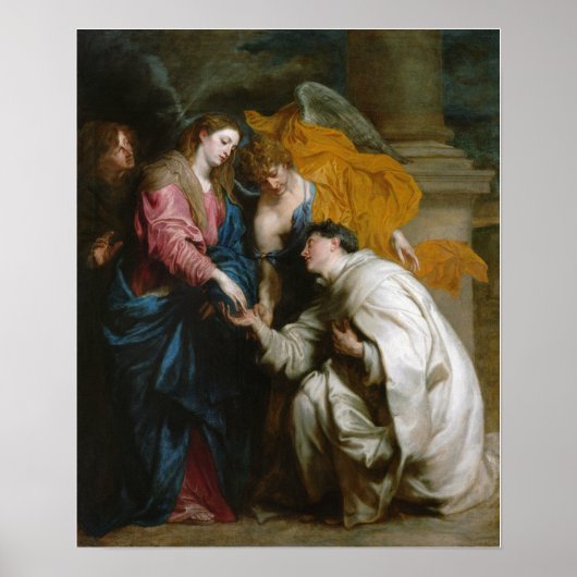 Poster Van Dyck - Vision Du Bienheureux Hermann Joseph (Devant)