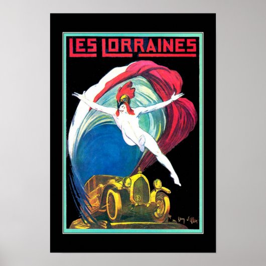 Poster van een oude auto (Voorkant)