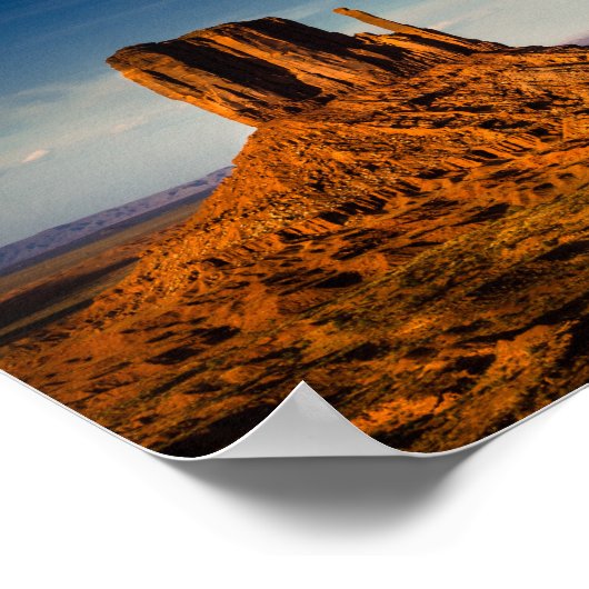 Poster van een verbluffende zonsondergang in Monum (Hoek)