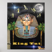 Poster van Egyptische koning tut (Voorkant)