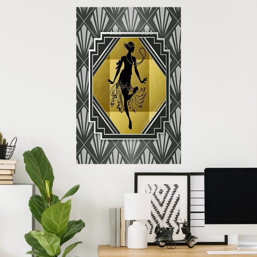 poster van flapper (Thuiskantoor)