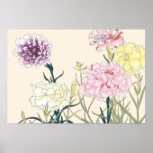 Poster van Floral Pink (Voorkant)