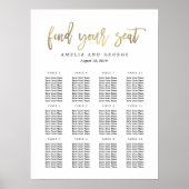 Poster van geborsteld kalligrafiesediagram (Voorkant)