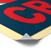 Poster van gekaard Man (Hoek)