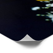 Poster van gele rozenbloem (Hoek)