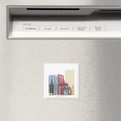 Poster van Genève skyline Magneet (Insitu (Vaatwasser))