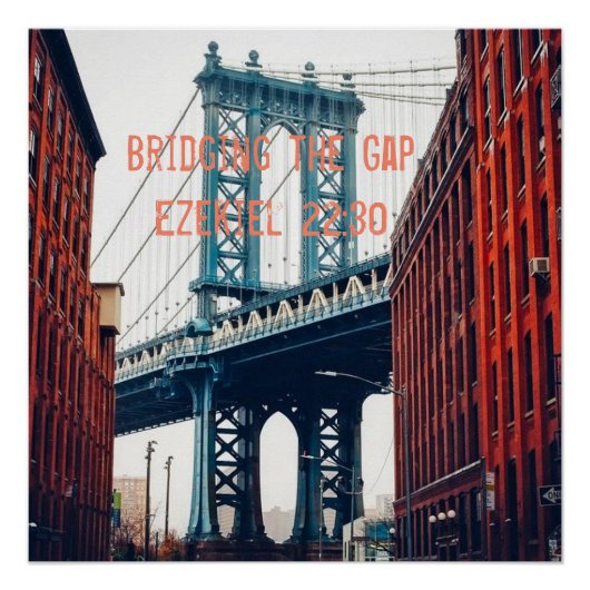 Poster van George Washington Bridge NYC Perfect Poster (Voorkant)