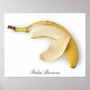 Poster van gepelde bananen