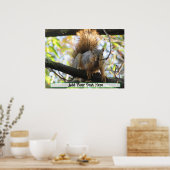 Poster van gepersonaliseerde Humor van de Cute Squ (Keuken)