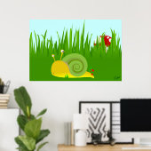 Poster van gespleten slakken (Thuiskantoor)