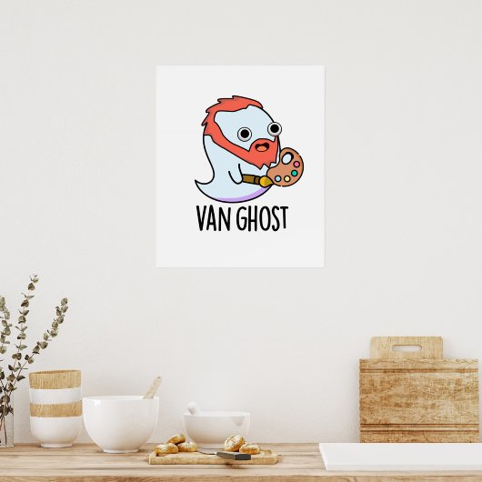 Poster Van Ghost Funny Artiste Ghost Pun (Cuisine)