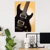 Poster van gitaar Afbeelding (Thuiskantoor)