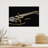 Poster van gitaar Afbeelding (Keuken)