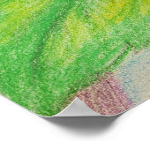 Poster van gitaar en Rozen (Hoek)