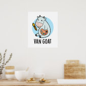 Poster Van Goat Amusant Artiste Pun (Cuisine)
