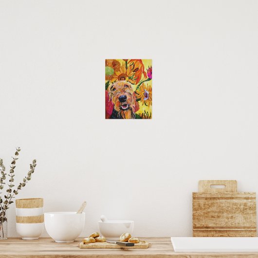 Poster Van Gogh Airedale (Cuisine)