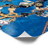 Poster Van Gogh Almond Blossoms bleu turquoise (Coin)