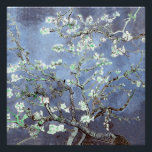 Poster Van Gogh Almond Blossoms en acier bleu<br><div class="desc">Fleurs d'amandes par Vincent Van Gogh modification de couleur copyright 2sweet4wordsDesigns/ PureVintage Love Obtenez la beauté de Van Gogh's bien-aimé Almond Blossom dans les couleurs qui correspondent à votre maison. vincent van gogh,  van gogh,  fleurs d'amandes,  fleurs,  floral,  jolie,  belle,  belle, </div>