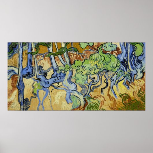 Poster Van Gogh - Arbre-Racines (Devant)
