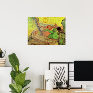 Poster Van Gogh ; Augmenter de Lazarre, religion vintage