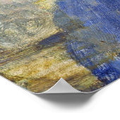 Poster Van Gogh Autoportrait avec Casquette de paille (Coin)