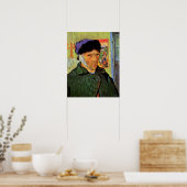 Poster Van Gogh ; Autoportrait avec l'oreille bandée (Cuisine)
