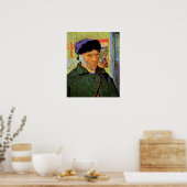 Poster Van Gogh ; Autoportrait avec l'oreille bandée (Cuisine)