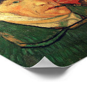 Poster Van Gogh - Autoportrait avec oreille nue (Coin)