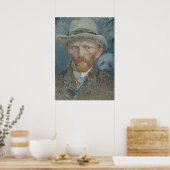 Poster : Van Gogh Autoportrait avec Panda géant (Cuisine)