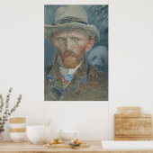 Poster : Van Gogh Autoportrait avec Panda géant (Cuisine)