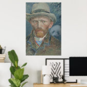 Poster : Van Gogh Autoportrait avec Panda géant (Bureau à domicile)
