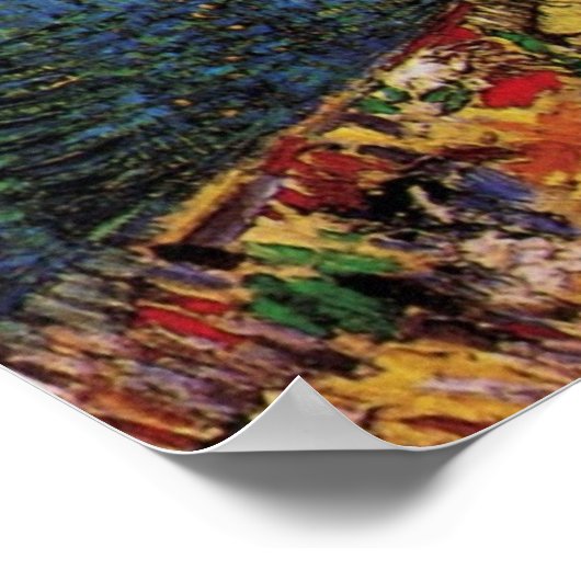 Poster Van Gogh Autoportrait devant Easel (Coin)