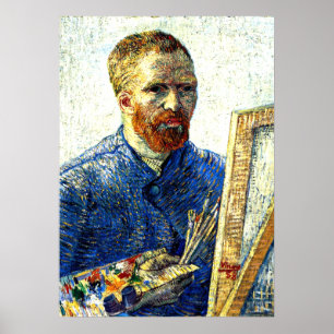 Poster Van Gogh - Autoportrait en tant que peintre