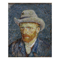 Van Gogh Autoportrait Gris Sens Casquette Peinture