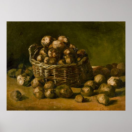Poster Van Gogh Basket of Potatoes (Devant)