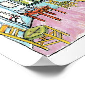 Poster Van Gogh Bedroom hommage peinture de moi. (Coin)