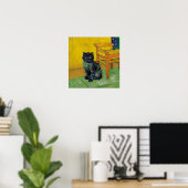 Poster Van Gogh Black Cat (Bureau à domicile)