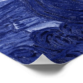Poster Van Gogh Blue Rendition de la nuit étoilée (Coin)