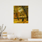 Poster Van Gogh Bois de Boulogne People Walking (Cuisine)