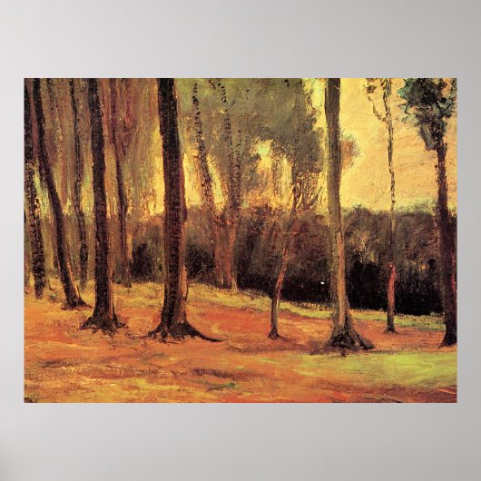 Poster Van Gogh - Bord d'un bois, (Devant)