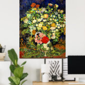 Poster Van Gogh - Bouquet de fleurs dans un vase (Bureau à domicile)