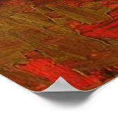 Poster Van Gogh - Bowl avec Zinnias (Coin)