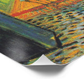 Poster Van Gogh Café Terrasse Rue Française Scène (Coin)