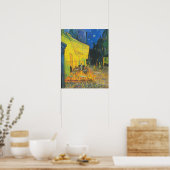 Poster Van Gogh Café Terrasse Rue Française Scène (Cuisine)