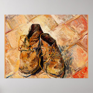 Poster Van Gogh célèbre peinture, Chaussures,