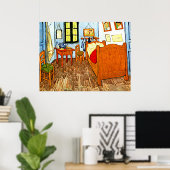 Poster Van Gogh - Chambre de Vincent (Bureau à domicile)