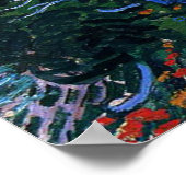 Poster Van Gogh - Champ avec des pavois (Coin)