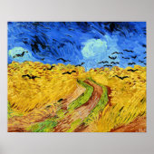Poster Van Gogh - Champ de blé avec corbeaux, (Devant)