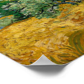 Poster Van Gogh - Champ de blé avec cyprès (Coin)